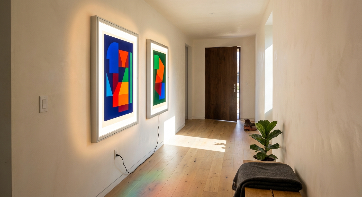 Movie Poster Light Boxes: How to Light a Home Theater Hallway Like a Real Cinema