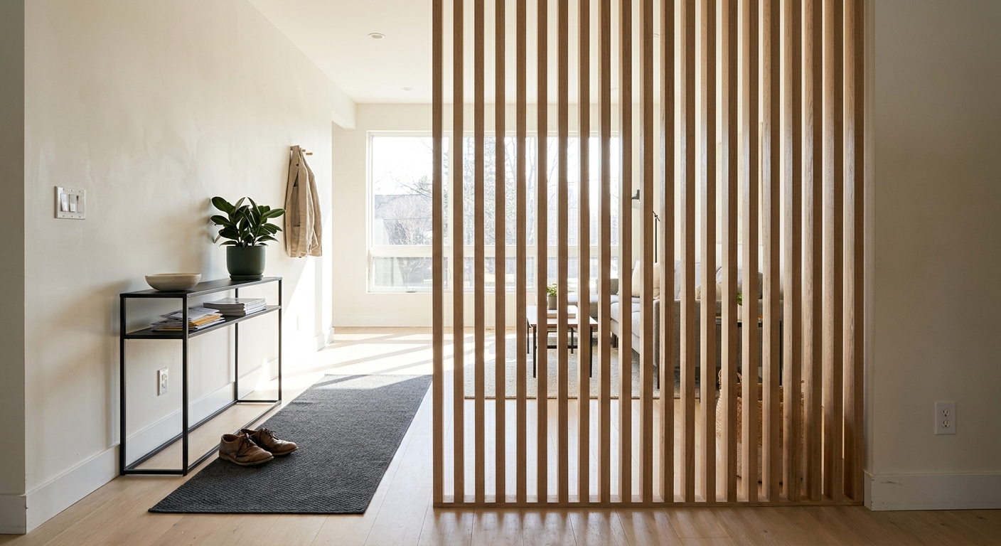 Wood Slat Dividers vs. Half Walls: Which Divides an Open Plan Better?